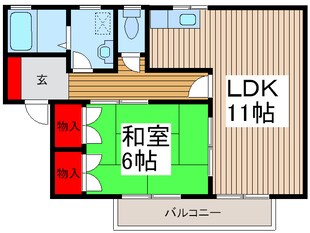 ハウスすずらんの物件間取画像